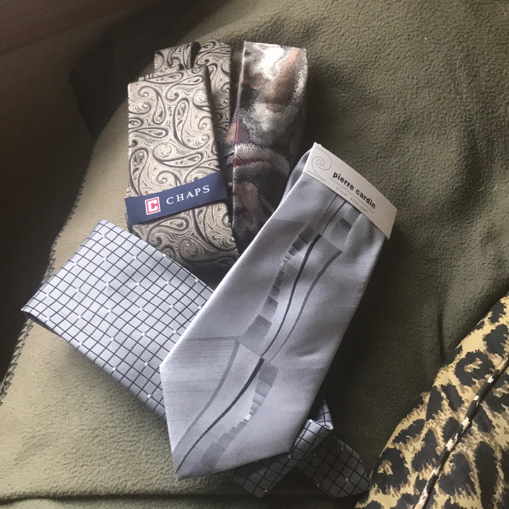 Men’s ties.  Four total.